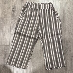 Striped Kids Linen Bottoms md in Italy sz 4